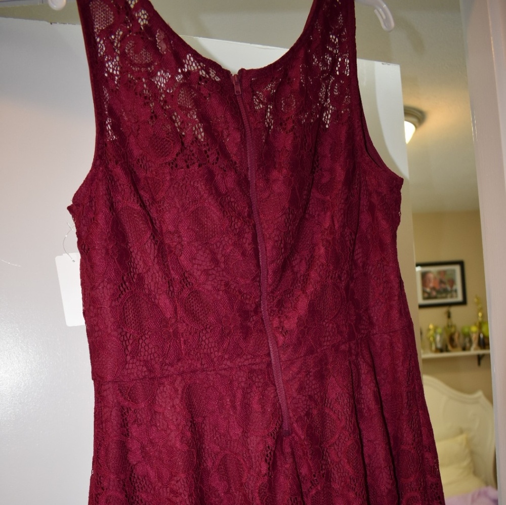 Ultra Pink lace dress